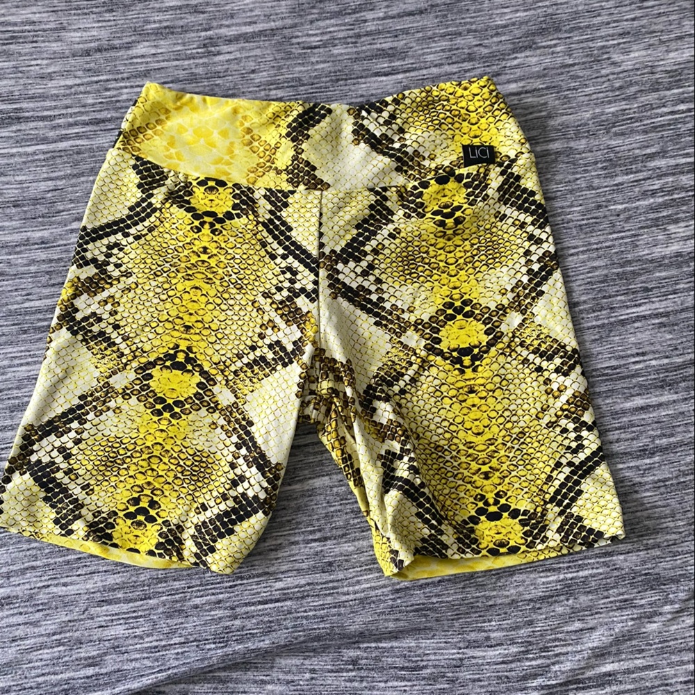 LiCi Yellow Boa Shorts